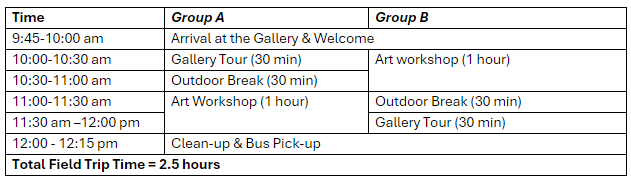 Indoor School Trips – Homer Watson House & Gallery